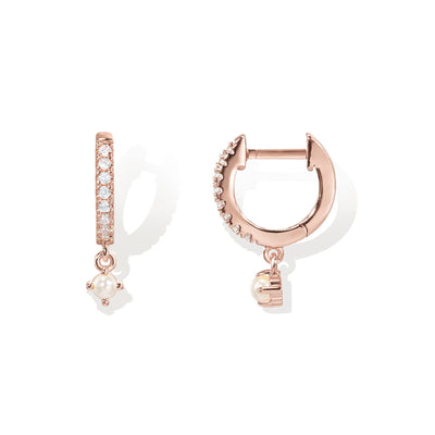 PAVOI 14K Gold Plated Drop/Dangle Huggie Earrings
