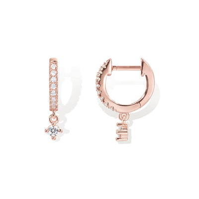 PAVOI 14K Gold Plated Drop/Dangle Huggie Earrings