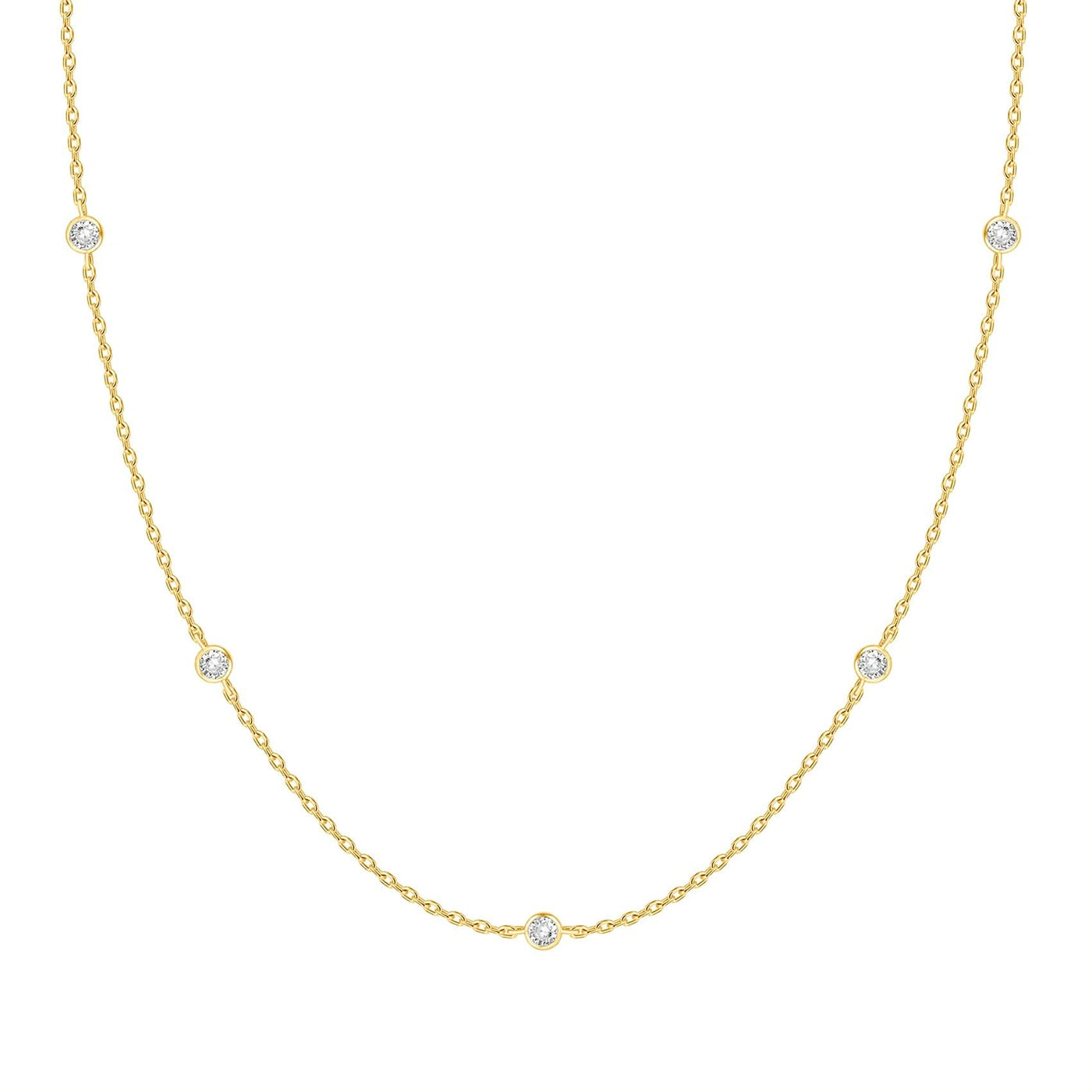 PAVOI 14K Gold Plated Dainty Layering Necklaces