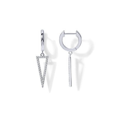 PAVOI 14K Gold Plated Drop/Dangle Huggie Earrings