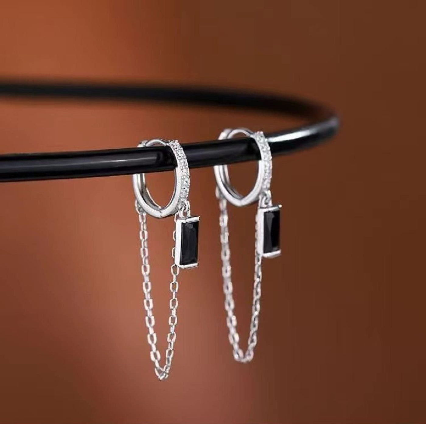 Dangle Hoop Earrings