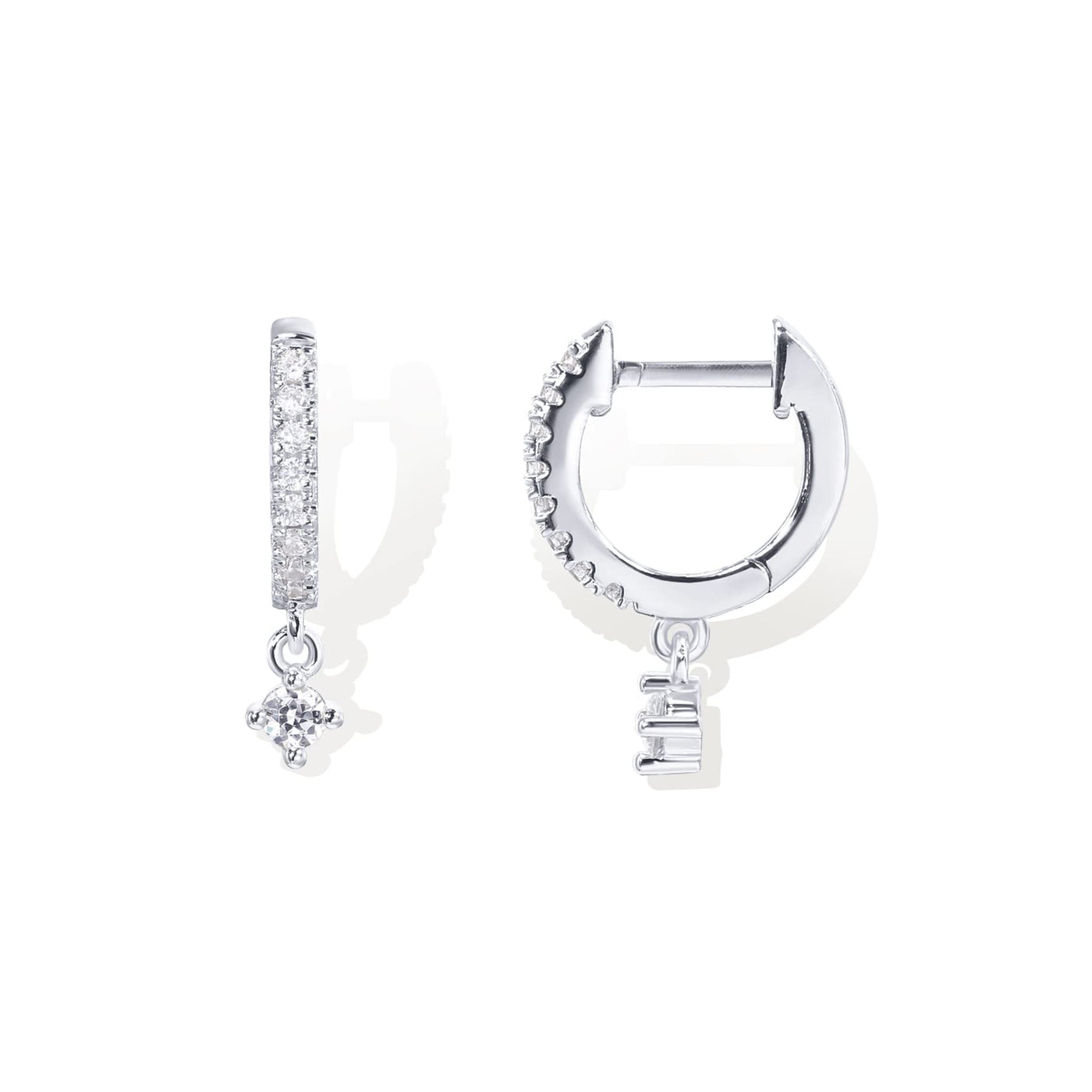 PAVOI 14K Gold Plated Drop/Dangle Huggie Earrings
