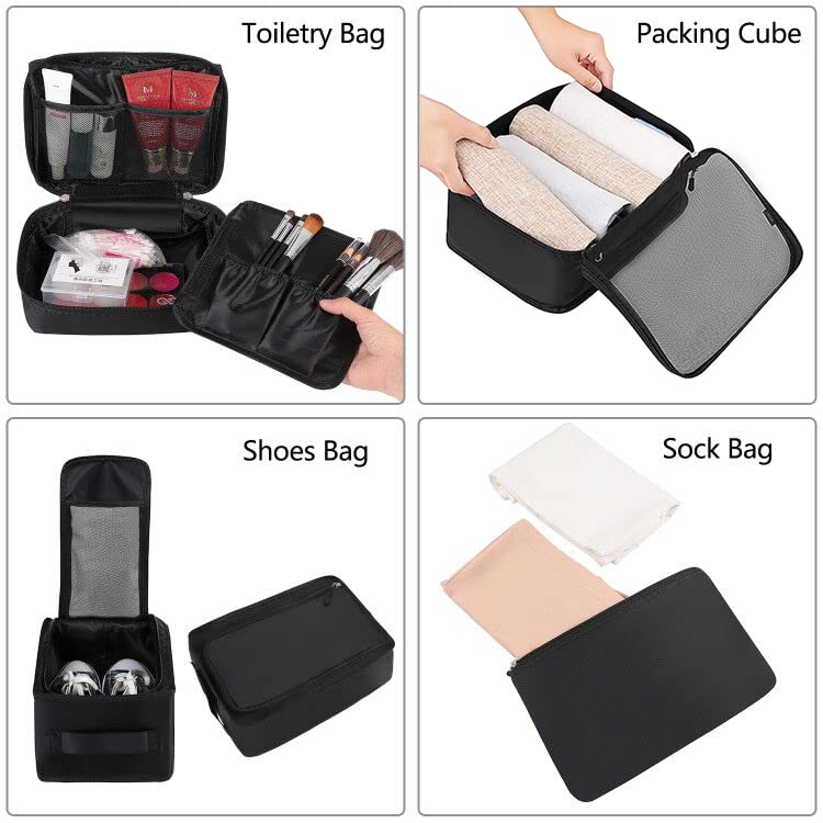 8 Set Packing Cubes Luggage Packing Organizers