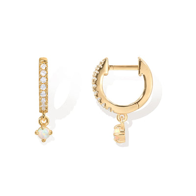 PAVOI 14K Gold Plated Drop/Dangle Huggie Earrings