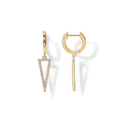 PAVOI 14K Gold Plated Drop/Dangle Huggie Earrings