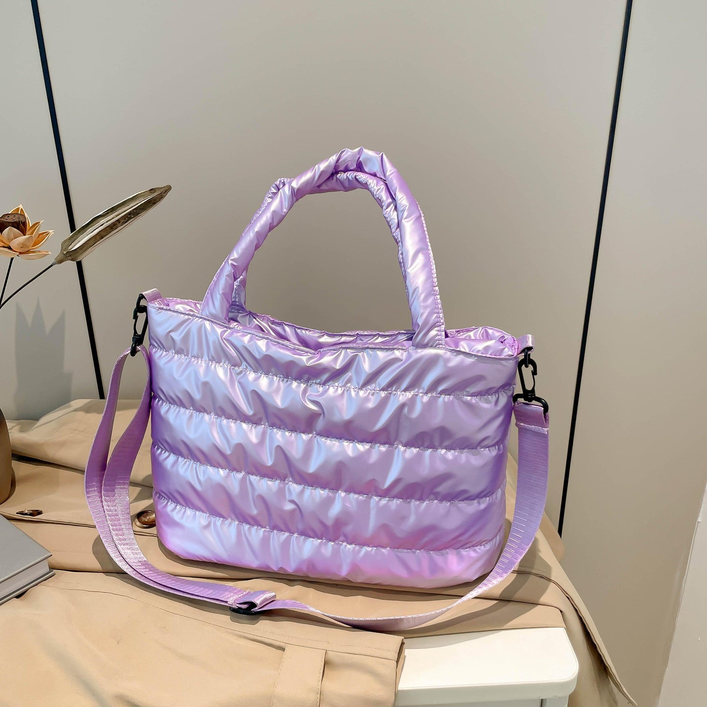 NYLON Detachable Strap Crossbody Bag - Curated by tt