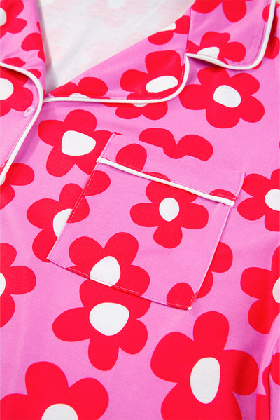 Flower Print  Pajamas Set