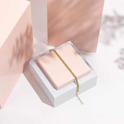 PAVOI 14K Gold Plated Paperclip/Curb/Figaro/Cuban Chain Bracelet
