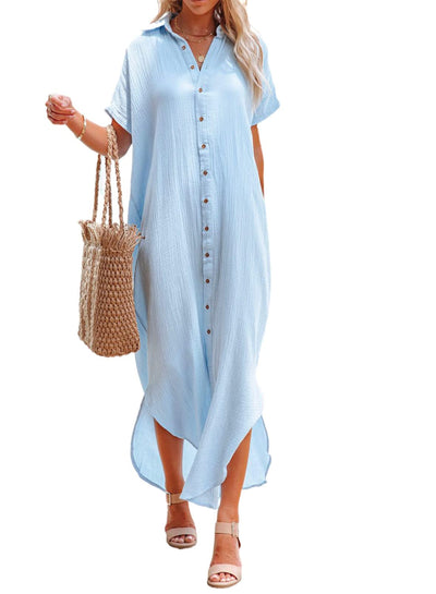 Button Down, Long Kimonos Swimsuit Cover Ups