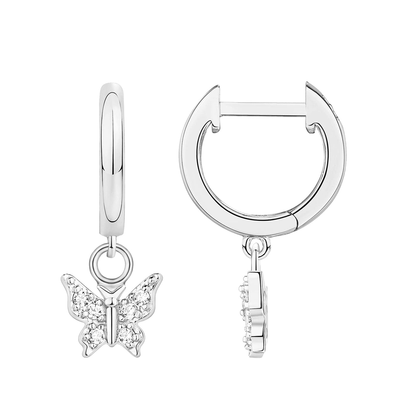 PAVOI 14K Gold Plated Drop/Dangle Huggie Earrings