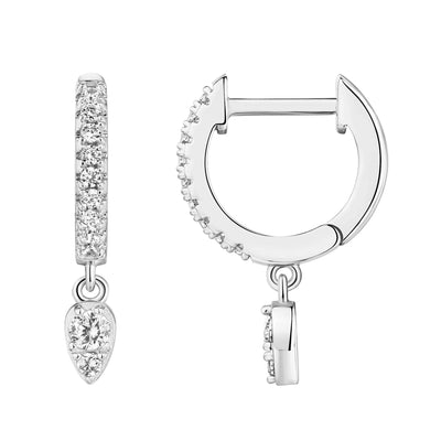 PAVOI 14K Gold Plated Drop/Dangle Huggie Earrings