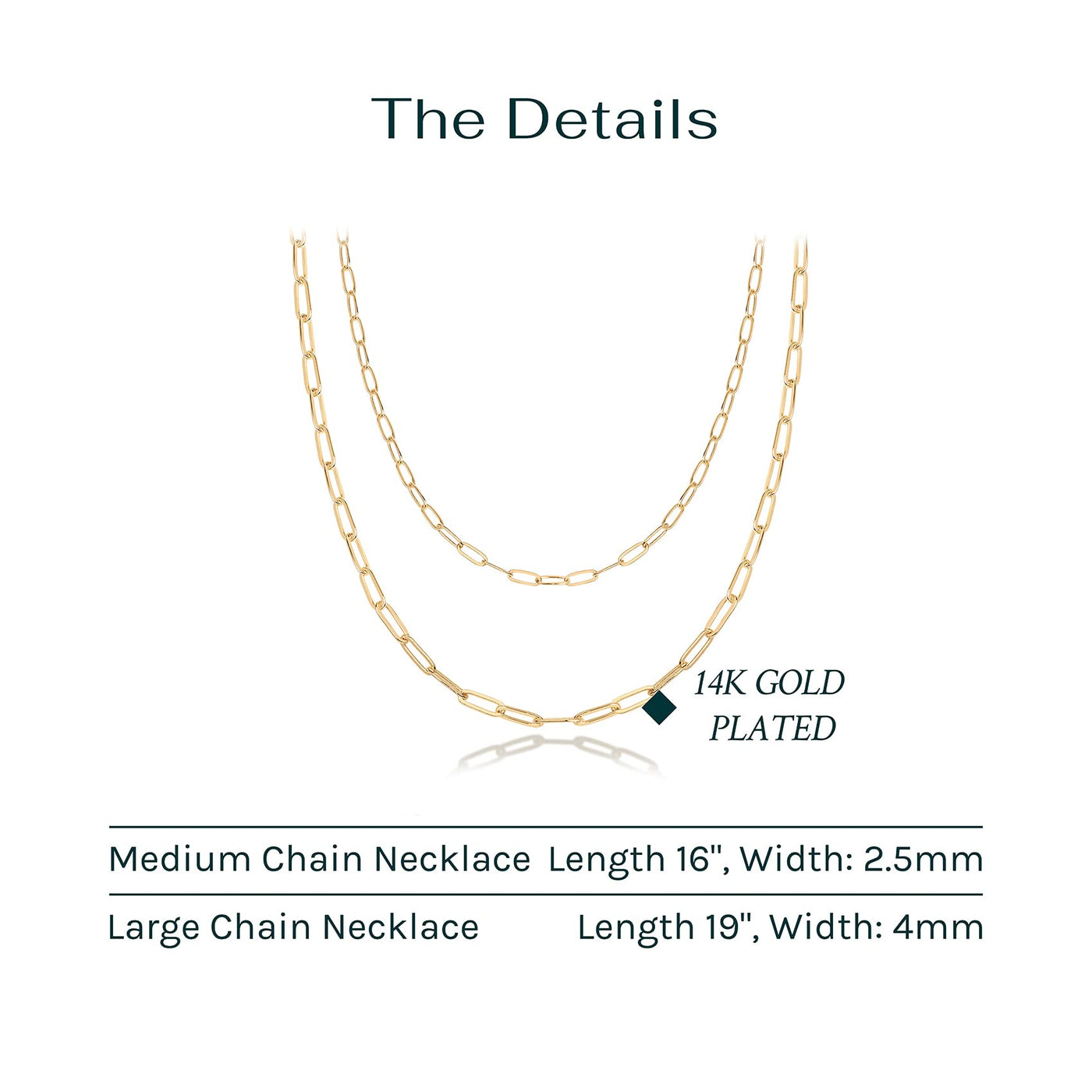 PAVOI 14K Gold Plated Dainty Layering Necklaces