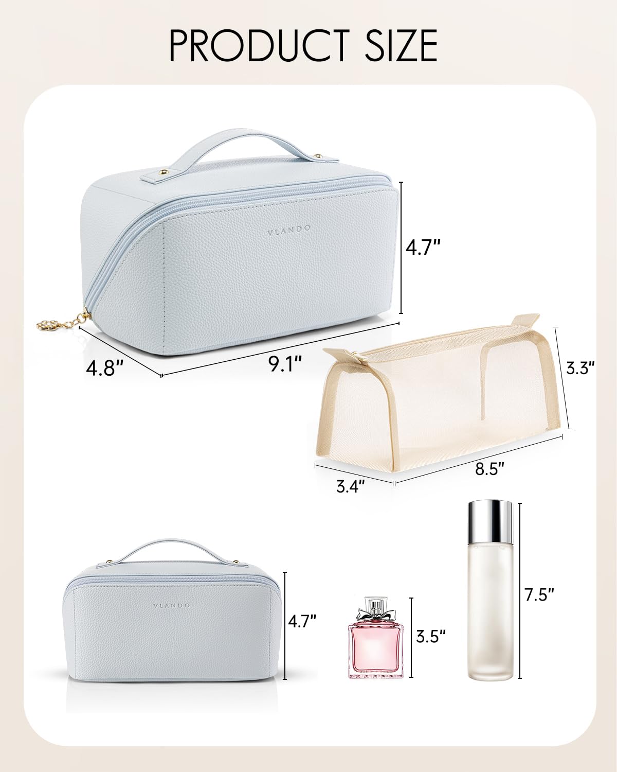 Large Capacity Travel Makeup Bag