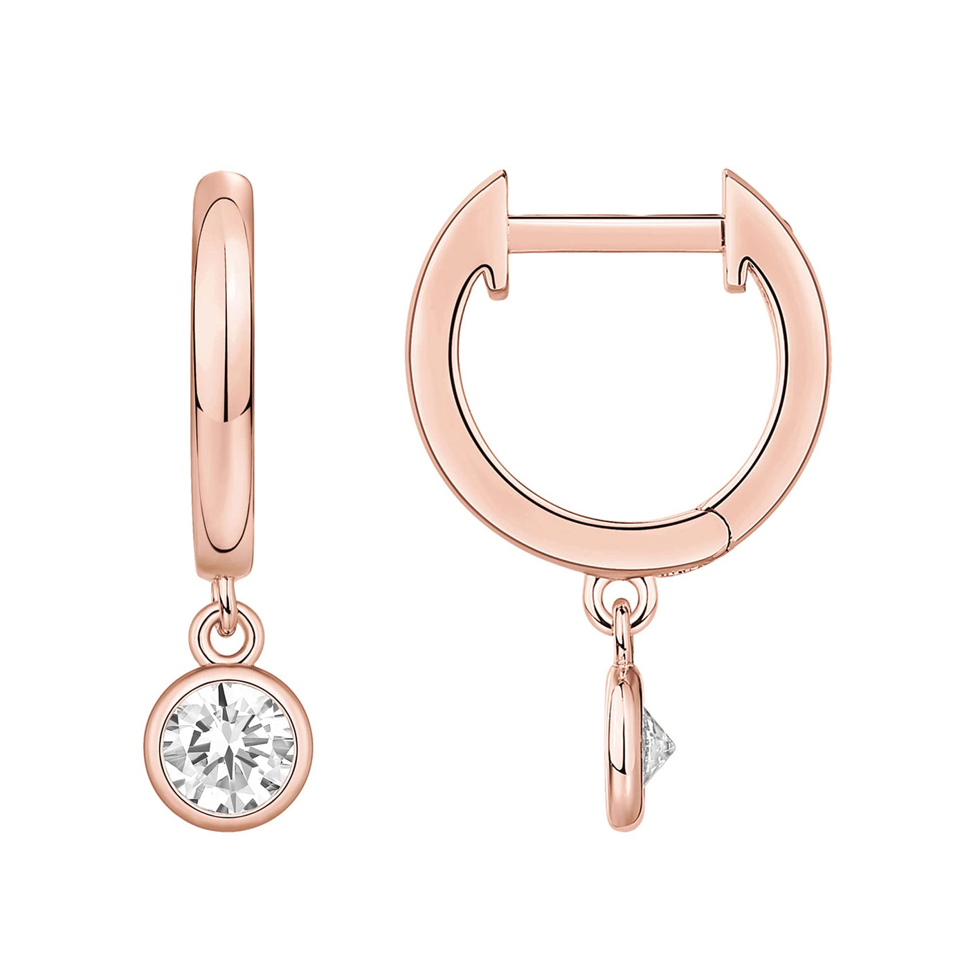PAVOI 14K Gold Plated Drop/Dangle Huggie Earrings