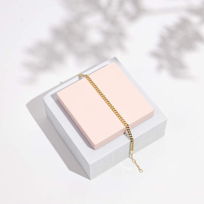 PAVOI 14K Gold Plated Paperclip/Curb/Figaro/Cuban Chain Bracelet
