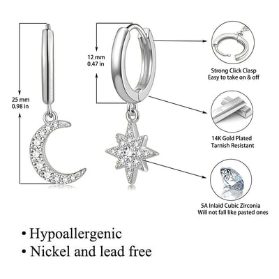 Dangle Hoop Earrings
