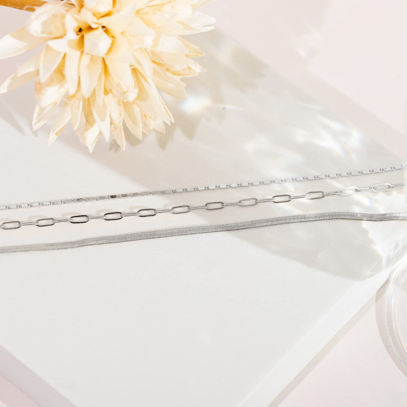 PAVOI 14K Gold Plated Dainty Layering Necklaces