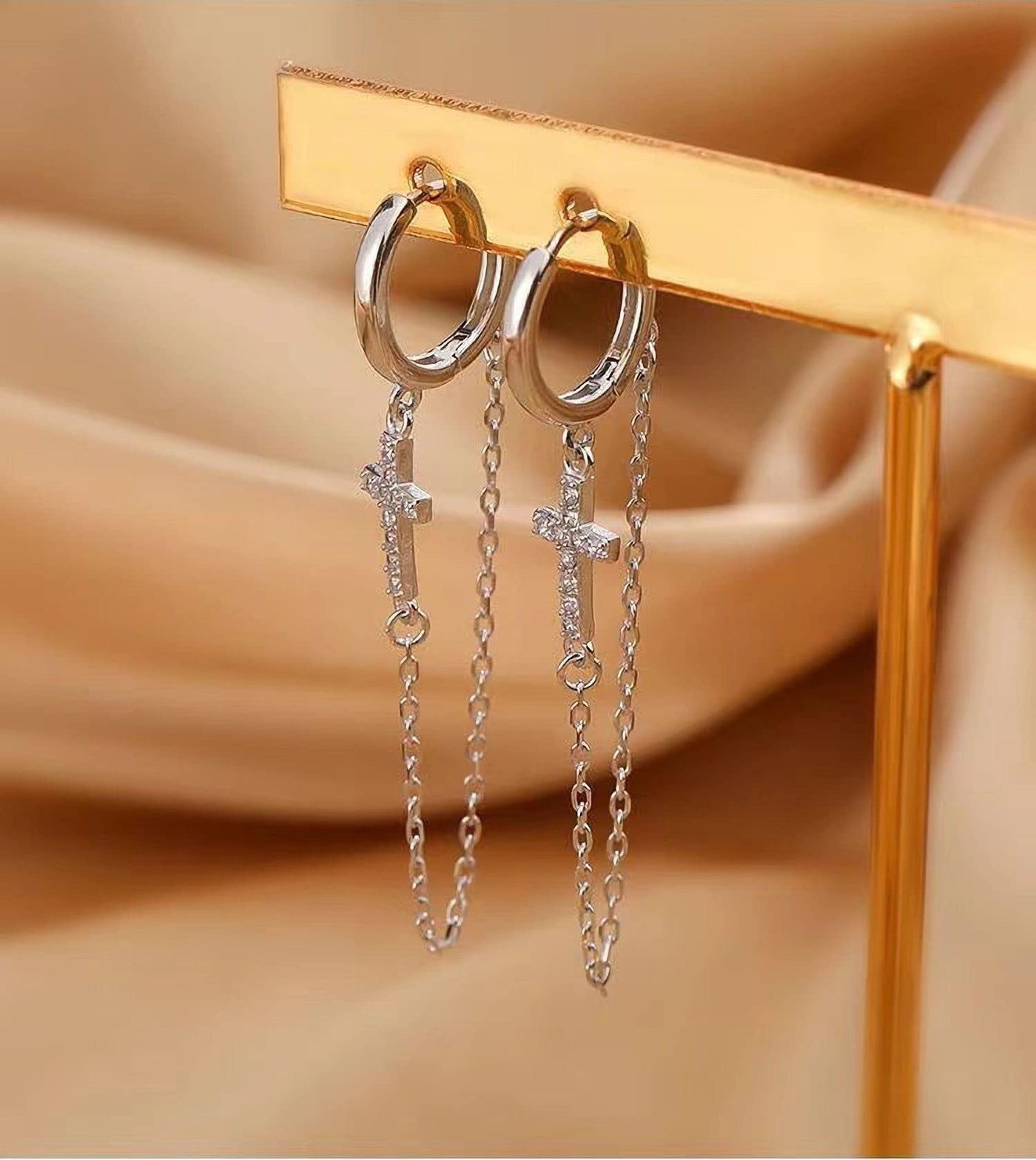 Dangle Hoop Earrings