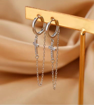 Dangle Hoop Earrings