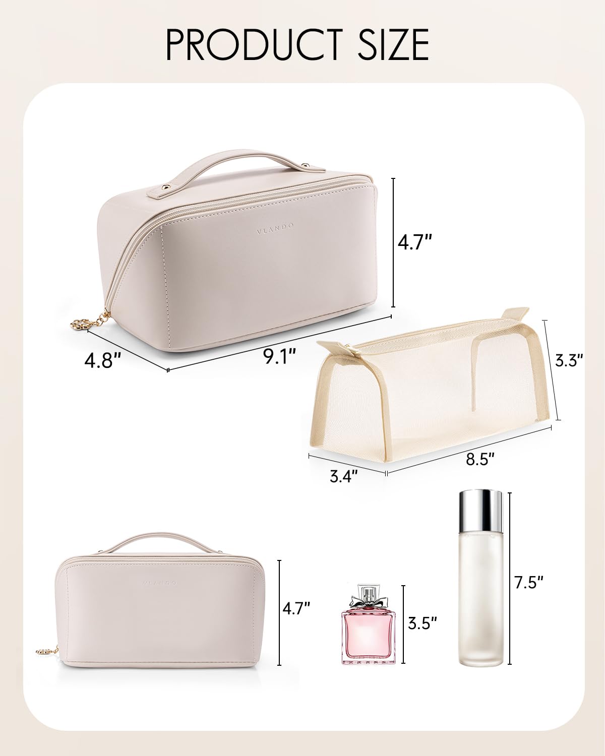 Large Capacity Travel Makeup Bag