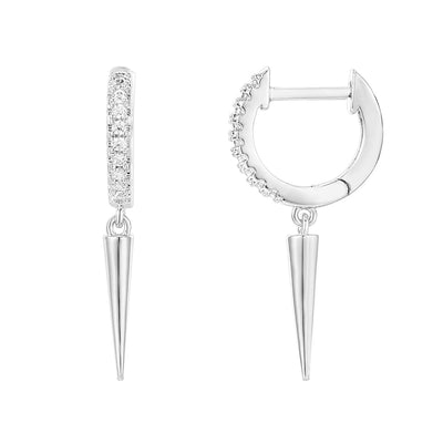 PAVOI 14K Gold Plated Drop/Dangle Huggie Earrings