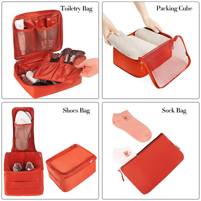 8 Set Packing Cubes Luggage Packing Organizers