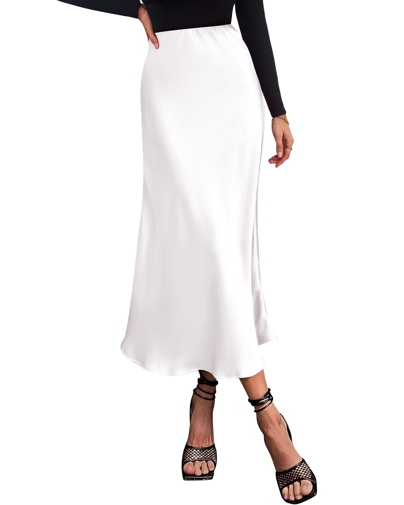 Long Satin Skirt