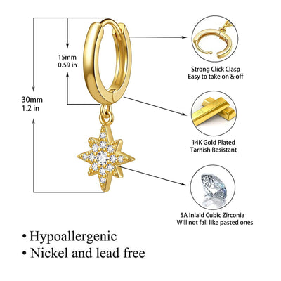 Dangle Hoop Earrings