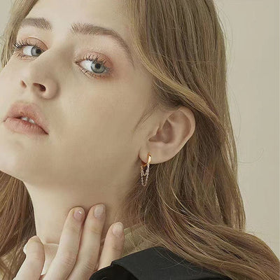 Dangle Hoop Earrings