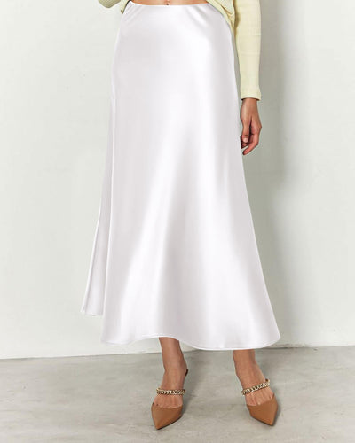 Long Satin Skirt