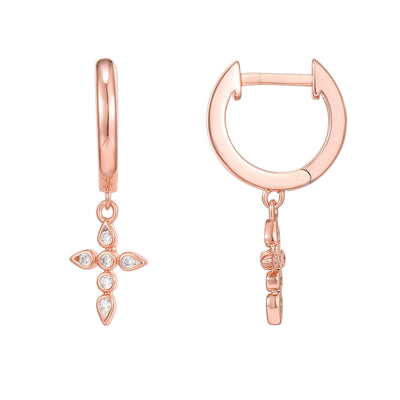 PAVOI 14K Gold Plated Drop/Dangle Huggie Earrings