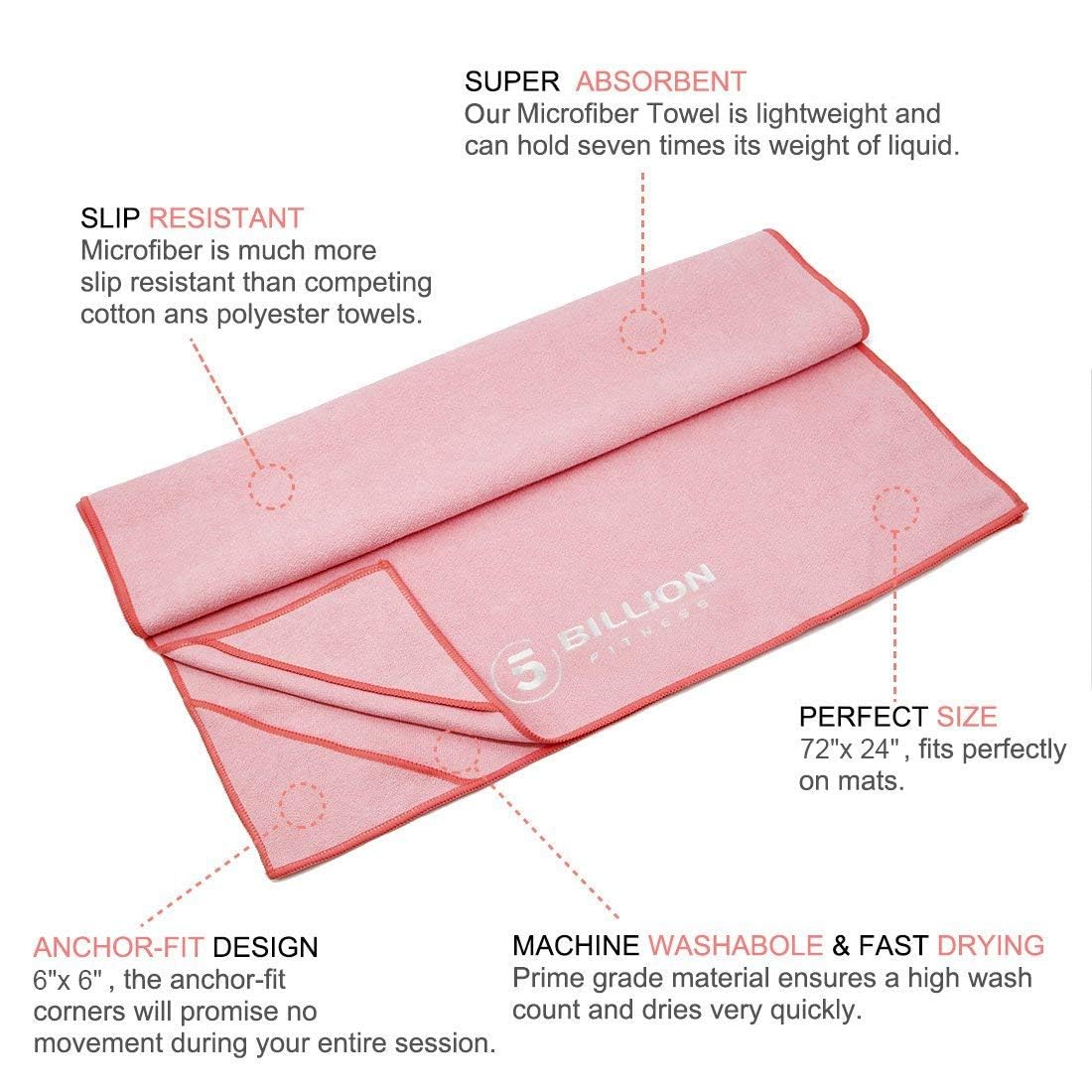 Microfiber Yoga Towel for Yoga Mat