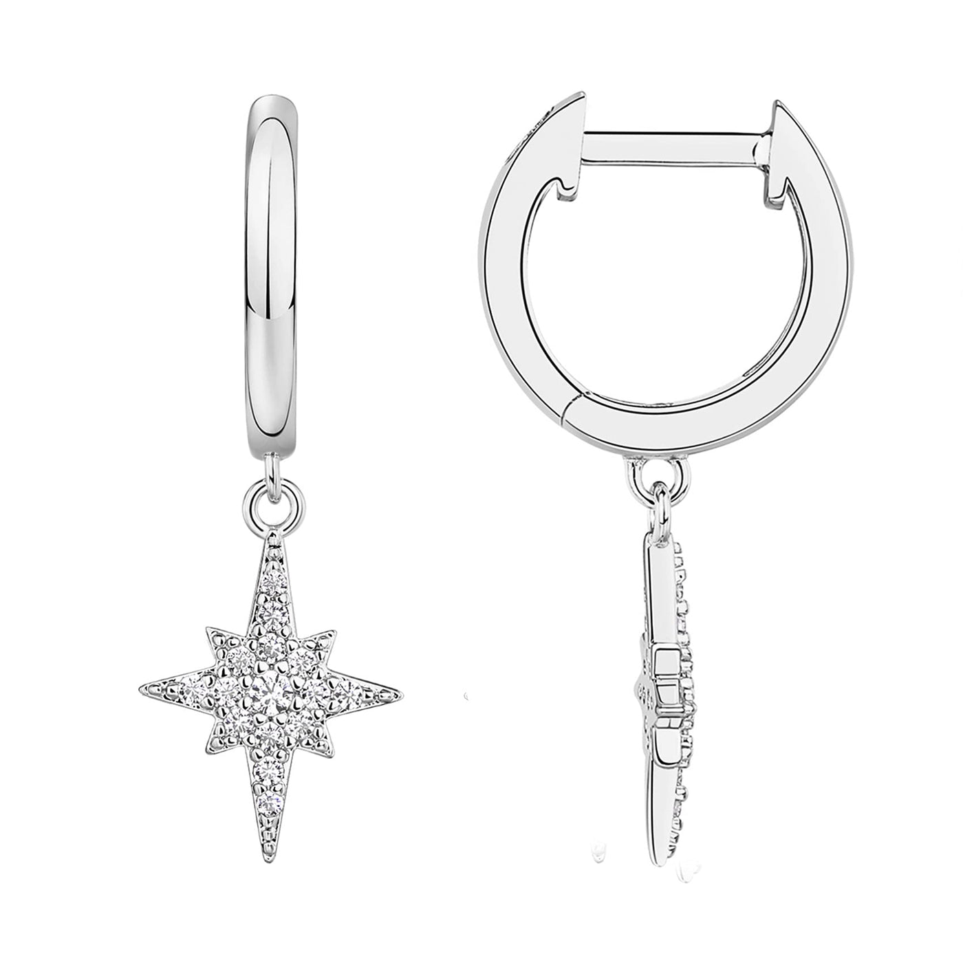 PAVOI 14K Gold Plated Drop/Dangle Huggie Earrings