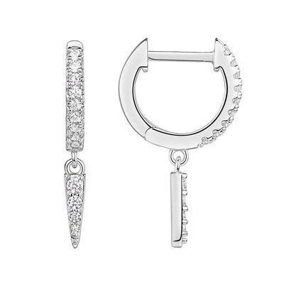 PAVOI 14K Gold Plated Drop/Dangle Huggie Earrings