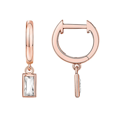 PAVOI 14K Gold Plated Drop/Dangle Huggie Earrings