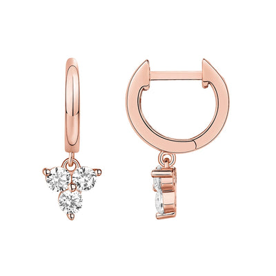 PAVOI 14K Gold Plated Drop/Dangle Huggie Earrings