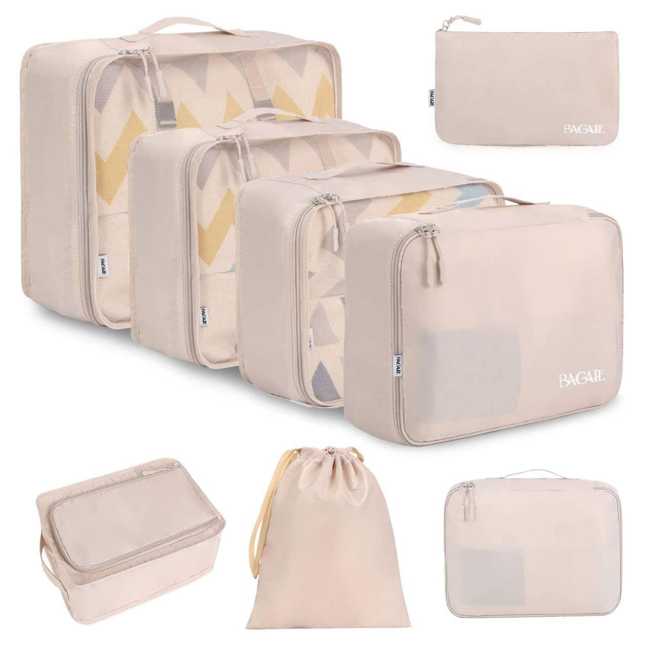 8 Set Packing Cubes Luggage Packing Organizers