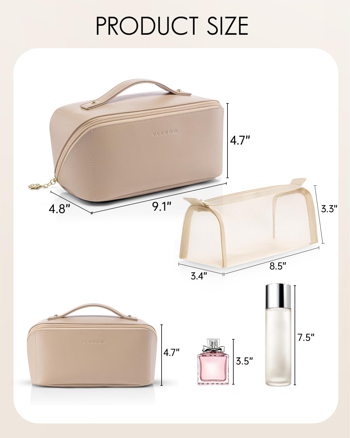 Large Capacity Travel Makeup Bag