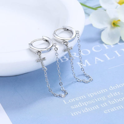 Dangle Hoop Earrings