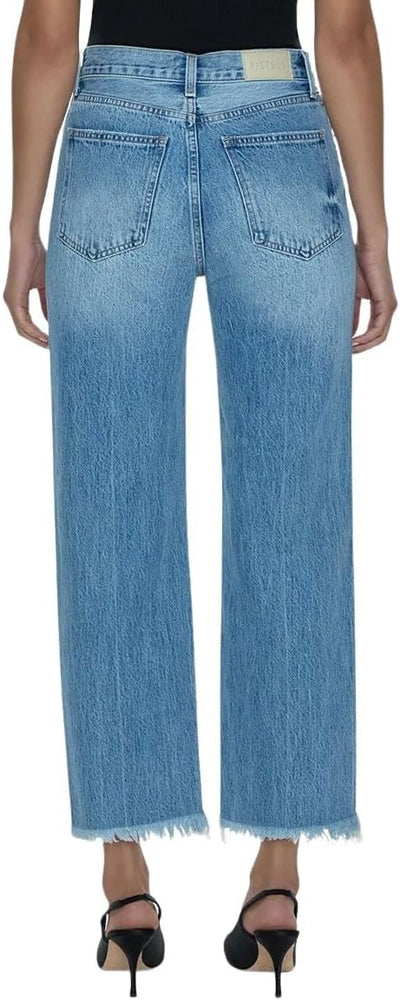 Pistola Denim Women's Cassie Super High Rise Straight Crop Jeans