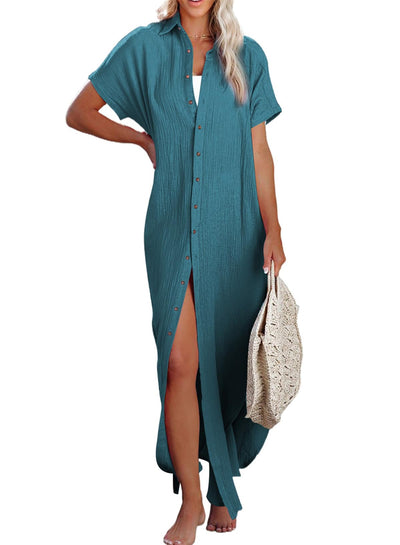 Button Down, Long Kimonos Swimsuit Cover Ups