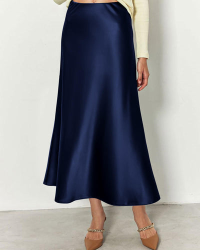 Long Satin Skirt