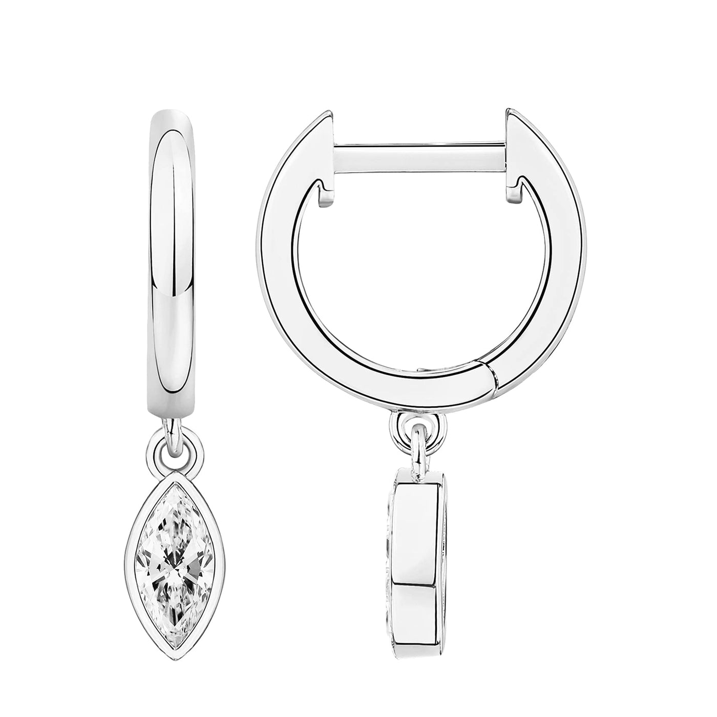 PAVOI 14K Gold Plated Drop/Dangle Huggie Earrings