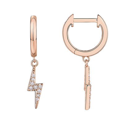 PAVOI 14K Gold Plated Drop/Dangle Huggie Earrings