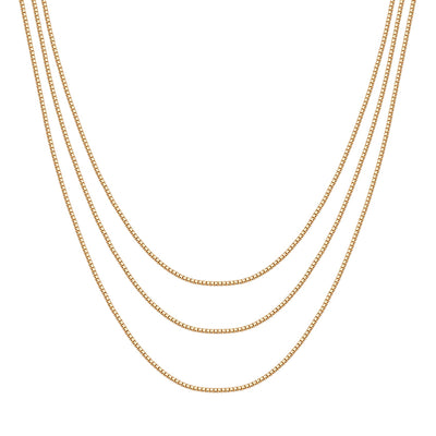 PAVOI 14K Gold Plated Dainty Layering Necklaces