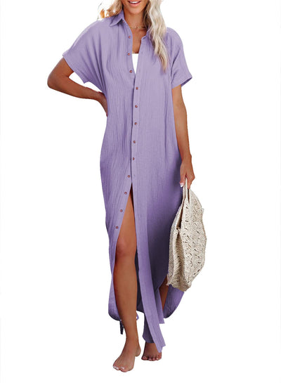 Button Down, Long Kimonos Swimsuit Cover Ups