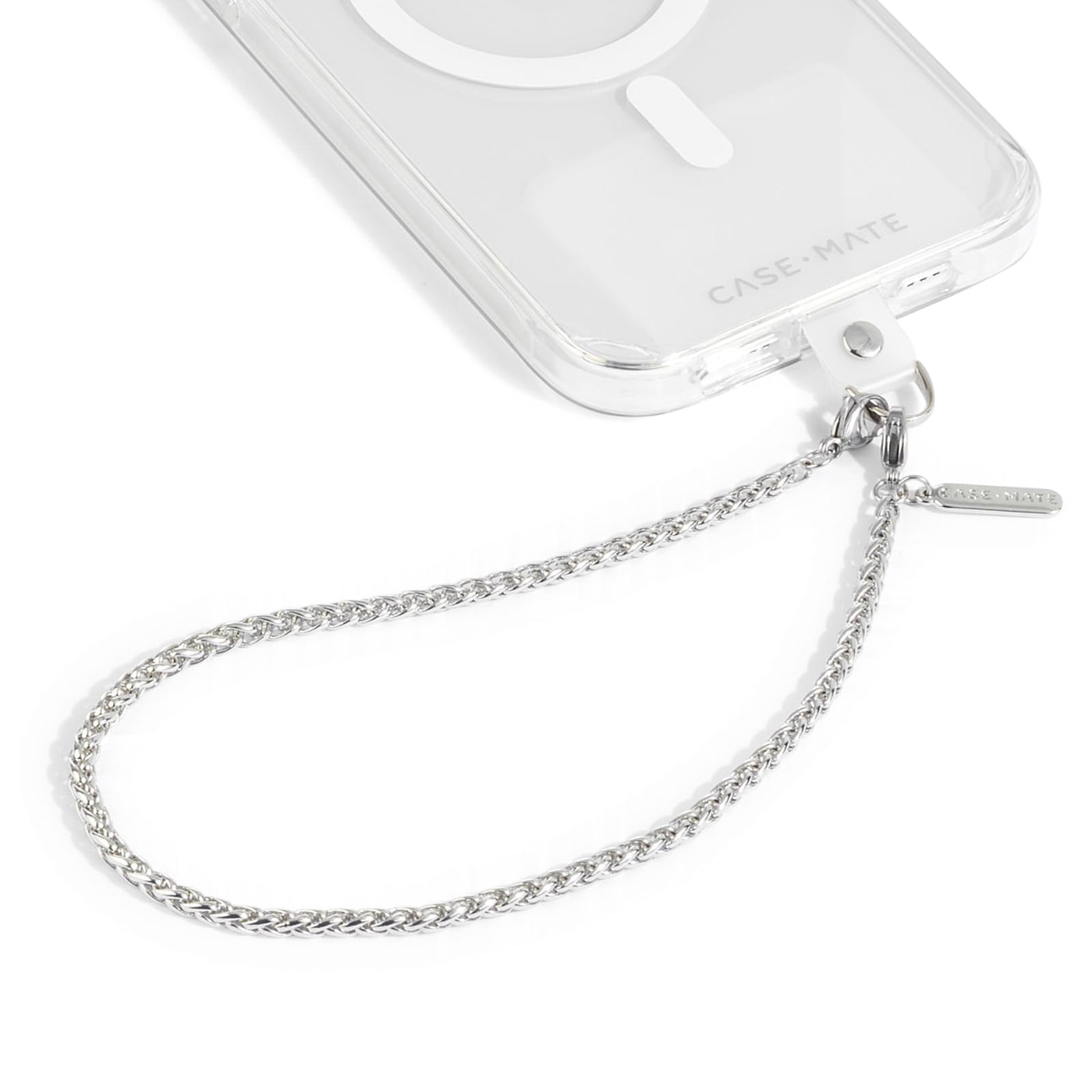 Phone Charm with Beaded Crystals and Pearls