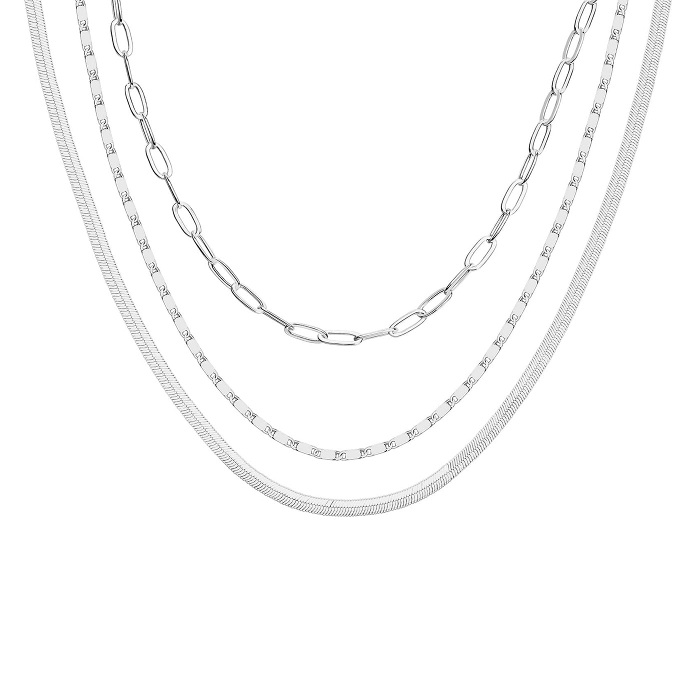 PAVOI 14K Gold Plated Dainty Layering Necklaces