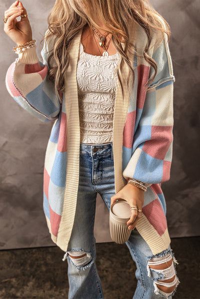 Checkered Cardigan