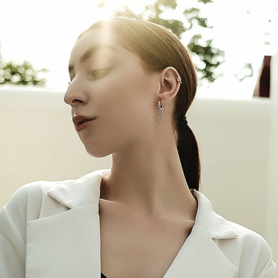 Dangle Hoop Earrings